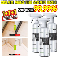 [오염 제거율 99.99%] 인텐시브 옥살산 타일 오염제거 클리너 주방 기름때 세정제 화장실세정제, 2개, 300ml