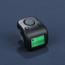 台灣現貨 夜光款 電子 數位 計數器 指尖 指戒 念佛計數器 充電式 6頻, 1個, A