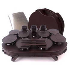 국산 휴대용 제기세트 23P 성묘 차례 제사 산소 제기 그릇, 1세트