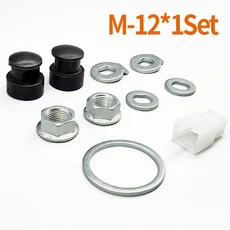 전기 자전거 허브 모터 샤프트 12/14mm 샤프트 스크류 캡 와셔/스페이서/너트 커버 500-5000 와트 모터 용, 05 M12  1Set