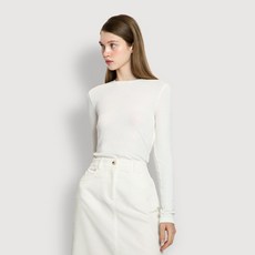 JAJU 여 발열온감 소프트 립 긴팔 티셔츠(WHITE/IVORY/MELANGEBEIGE/LIGHTBURGUNDY/BLACK/KHAKIGREY) 531101