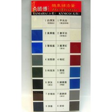 點師傅 機車補漆筆 YAMAHA 山葉車系專用 機車刮傷修復神器 含稅附發票, 1個, YAMAHA 8號深藍