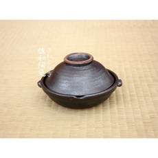 佐和陶瓷餐具批發 鐵釉民藝陶鍋-日本製XL11012-47 砂鍋 陶板 陶鍋 小尺寸 直火 微波 烤箱, 1個