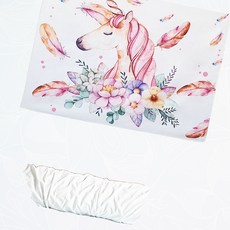 벽걸이장식 유니콘 패브릭 포스터 침실 꾸미기 강템, 1개