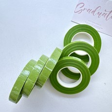 더 라넌큘러스 플라워 플로랄 테이프 기능사 모루꽃다발 만들기 재료, 6개, 연그린