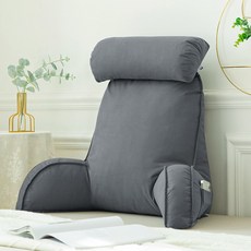 BIKASU 1인용 다용도 등받이 쿠션 사무실 소파 침대 헤드쿠션, 1