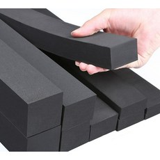 스펀지 충격방지 두꺼운 대형 흡음 다용도 흡음패드 시트 블랙 0.5mx0.5m [50mm 두께]