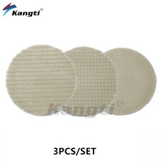 무선광택기 자동차연마기 광택패드 일본 스타일 양모 연마 패드 3 인치 5 자동차 폴리셔 키트용 버핑 마무리 무거운 절단, [09] Mixed 3pcs, [01] 3 Inch Backer