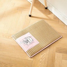 원목 고양이 하우스 조립식 펫하우스 우드 엔틱 디자인, 1개, 핑크 쿨링 매트