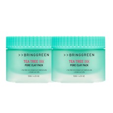 브링그린 티트리 시카 포어 클레이팩 더블기획 1+1, 120g, 2개