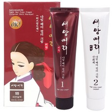 새앙머리 다빛 새치커버 허브 크림 염색약 (새치커버/패션컬러)허브염모제, 5에스 자연갈색, 1개