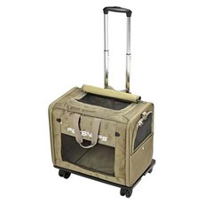 PETSNIFFS 雙肩背包寵物包 中型犬專用 三鐵升級 寵物拉桿箱 寵物背包 寵物推車, 卡其加大版50*30*45cm, 1個