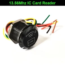 미니 RFID 근접 카드 판독기 IP65 방수 125KHZ 13.56MHz Wiegand26/34 액세스 제어 시스템, 05 MN01B-13.56MHZ