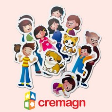 크레망 그림자석퍼즐 가족 자석놀이 유아 교구, 그림자석_NEW가족, 1개