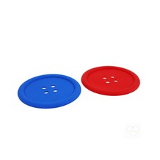 COCOJU 컵받침 유리컵받침 카페코스터 티코스터, 레드