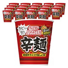 NISSIN 日清 辛麵杯麵 焙煎辣椒醬油風味 82g, 20入