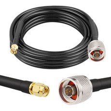무키어 RG58 N 남성 to SMA 케이블 100피트 저손실 50옴 WiFi 라우터 GPS 수신기 안테나 신호 증폭기용, 10FT, 1개