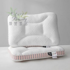 新品推薦 台灣出貨 SPA深睡記憶枕 記憶枕 護頸枕 頸椎枕 6cm 8cm 枕頭 人體工學枕 分區護頸, 輕盈粉-高枕（6公分）, 1個
