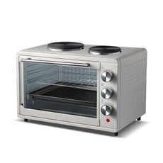 外貿雙爐頭烤箱Electric oven機械屏多功能家用批發電烤箱, US【美規】110V, Double burner oven