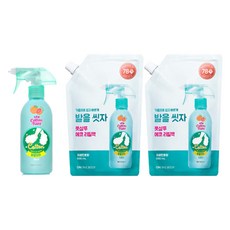 발을씻자 코튼풋샴푸 385ml 자몽 1개 + 리필 500ml 2개 온더바디