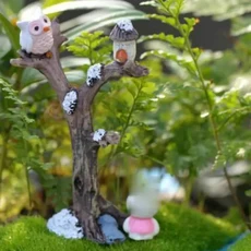 [모숭상]가든 홈 새 방 장식 작은 장식품 사랑스러운 수지 인형 크리 에이 티브 데스크탑 선반 가구 침실, 사이즈