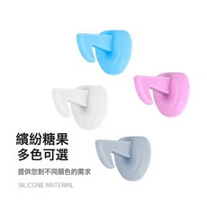 DFMEI 免打孔多功能硅膠防撞門鉤吸衛生間靜音防風固定緩衝門鉤, 灰色:如圖