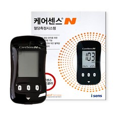 아이센스 케어센스N 혈당측정검사기계(검사지 10매+채혈침 10개 포함), 1개