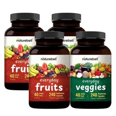 네이처벨 에브리데이 과일 앤 베지 서플리먼트 각 240캡슐 NatureBell Fruit and Veggies, 2세트, 480정
