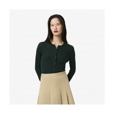 매장정품 라코스테 LACOSTE 여성 립조직 메리노울 크루넥 가디건 AF4141-55N YZP AF4141-55NYZP 180781, 036