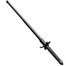 다기능 등산 목발 독일 망간강 자동 스프링 투인원 자기 방어 투척 단단한 3 섹션, 티타늄 블랙 26 인치 신차 3 척