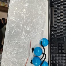 아프리카 리듬 셰이커 모래 공 뮤지컬 타악기 핸드, 1개, 2. BLUE