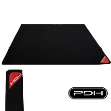 PDH 프로페셔널 드럼 매트 블랙 사이즈2종 (1.6x1.9m / 1.6.x1.2m) SW-GT-102BK, 블랙 (1.2x1.6m), 1개