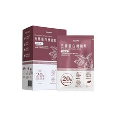 AconFit 五膳蛋白機能飲 可可風味 20克蛋白質 植物蛋白 獨立包裝, 1個, 35g