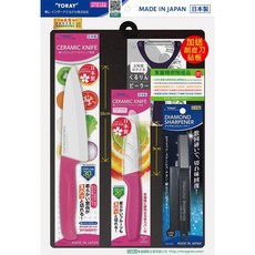 日本TORAY東麗 一般陶瓷刀組合(多色共5件)全新公司貨, 粉紅色, 1個