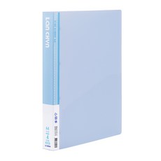 LAN CHYN PP果凍色檔案夾, 藍色,LC-8003｜ 三孔, 1個