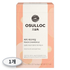 오설록 피치 캐모마일 티백 20개, 1g, 1개, 20개입