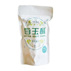【宏展農場】鹽味/胡椒/芥末口味 白玉酥(80g/包) 新鮮白玉苦瓜製作 苦瓜酥 甘甜不苦 蔬菜脆片 高鐵商務艙指定點心, 1個, 鹽味白玉酥