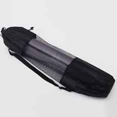 牛津布黑色瑜伽墊網包 網兜瑜伽墊網袋 收納袋 套揹包 健身揹帶, 1個, 黑色網袋