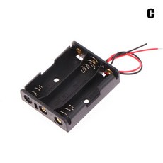 리드선 배터리 보호 용기 거치대 보관 케이스 1 2 3 4 5 6 슬롯 3V AA LR6 HR6, 1개