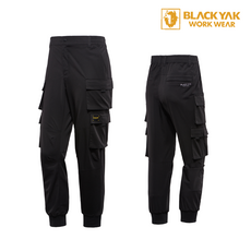 블랙야크 봄가을 남여공용 바지 워크팬츠 코듀라 카고 조거팬츠 블랙 PN-P001