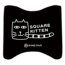 機車止滑立體腳踏墊, 方臉貓S35(淡灰)XS