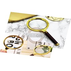 마스온 돗보기 노인 손잡이 돋보기 L 금테