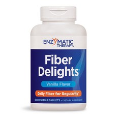 Enzymatic Therapy 膳食纖維補充咀嚼錠, 60顆, 1個