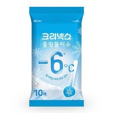 크리넥스 쿨링 물티슈 휴대형, 45g, 10매, 1개
