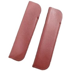 簡裝版 小皮製 刀套 可裝篆刻刀/石刻刀/鋼筆/剪刀, 暗紅色, 1個