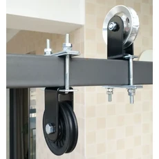 헬스 도르레 랫풀다운 베어링 와이어 도르래 고정 풀리, 60mm 사각파이프용알루미늄합금풀리