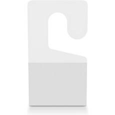 DGJM 300PCS 1-34인치 X 1인치 후크 홀 셀프 걸이 탭 듀티 클리어 플라스틱 매장 소매 디스플레이용 태그