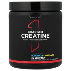 룰 원 프로틴 Rule One Proteins Charged Creatine™ 블루 라즈 레모네이드 맛 270g9.52oz125144원산지:기타, 룰 원 프로틴 Rule One Proteins, Cha, 270g, 1개