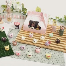 발렌타인데이 동물 얼굴 초콜릿 만들기 DIY 키트 여자 남자 친구 선물 포장 학교, 1개