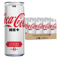 Coca-Cola 可口可樂 纖維+, 330ml, 24罐
